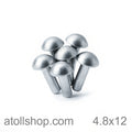 Blind Rivet 4.8x12 Aluminium - atollshop.com