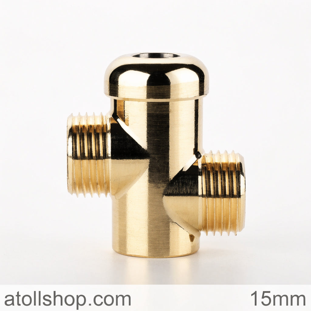 Ball Valve 15mm Brass Chrome - atollshop.com