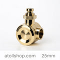 Ball Valve 25mm Brass Chrome - atollshop.com
