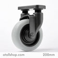 Castor Fixed 200mm Nylon - atollshop.com