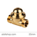 Check Valve 25mm Brass - atollshop.com
