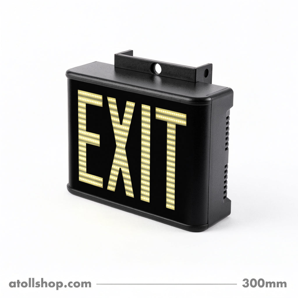 Emergency LED Exit Sign 300mm - atollshop.com