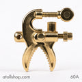 Ground Clamp 60A Brass - atollshop.com