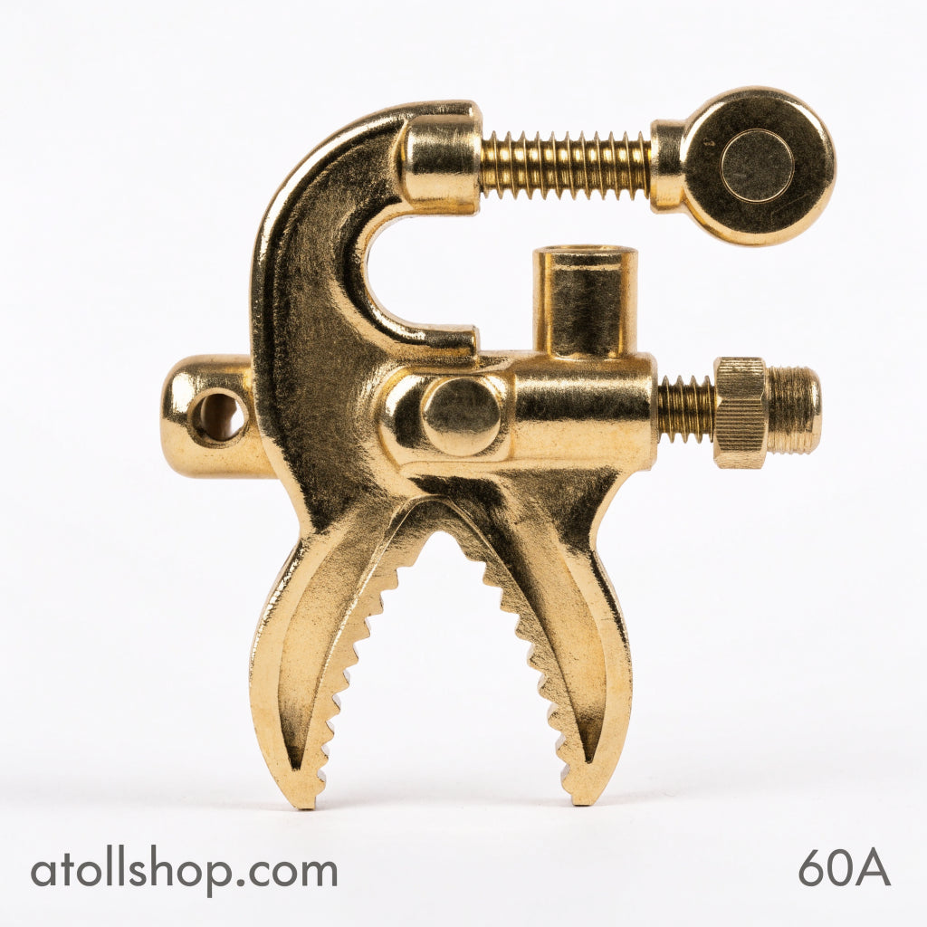 Ground Clamp 60A Brass - atollshop.com