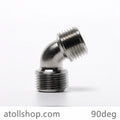 Hydraulic Fitting Elbow 90deg 1/4in - atollshop.com
