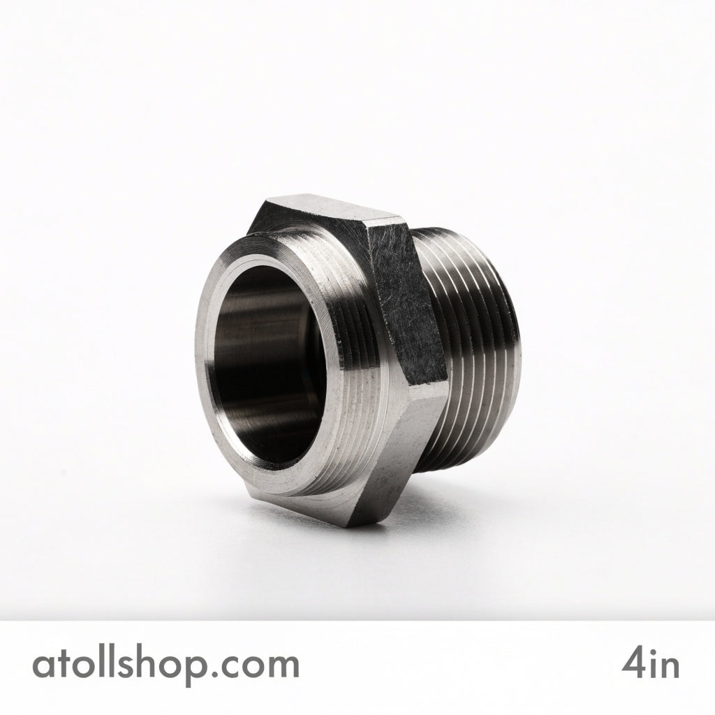 Hydraulic Fitting Straight Male 1/4in BSP - atollshop.com