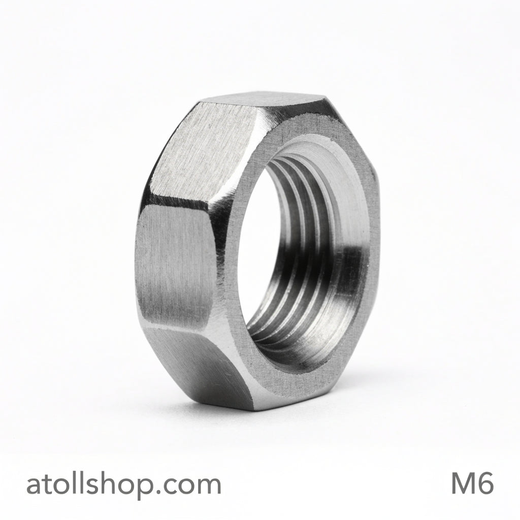Hex Nut M6 A2 Stainless - atollshop.com