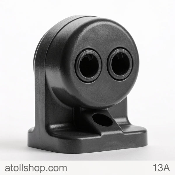 IEC Socket 13A 2 Gang Metal