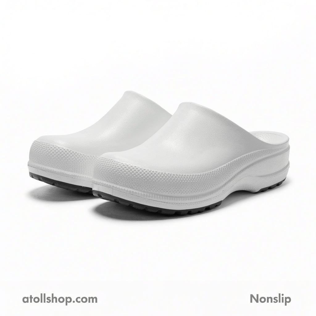 Nonslip Safety Clogs White Size 42 - atollshop.com