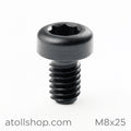 Socket Cap Screw M8x25 Black Oxide - atollshop.com