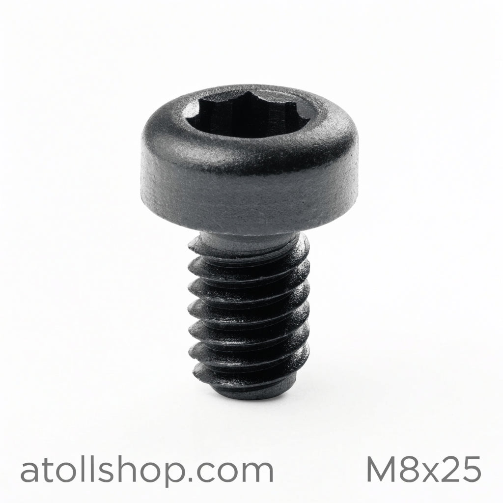 Socket Cap Screw M8x25 Black Oxide - atollshop.com