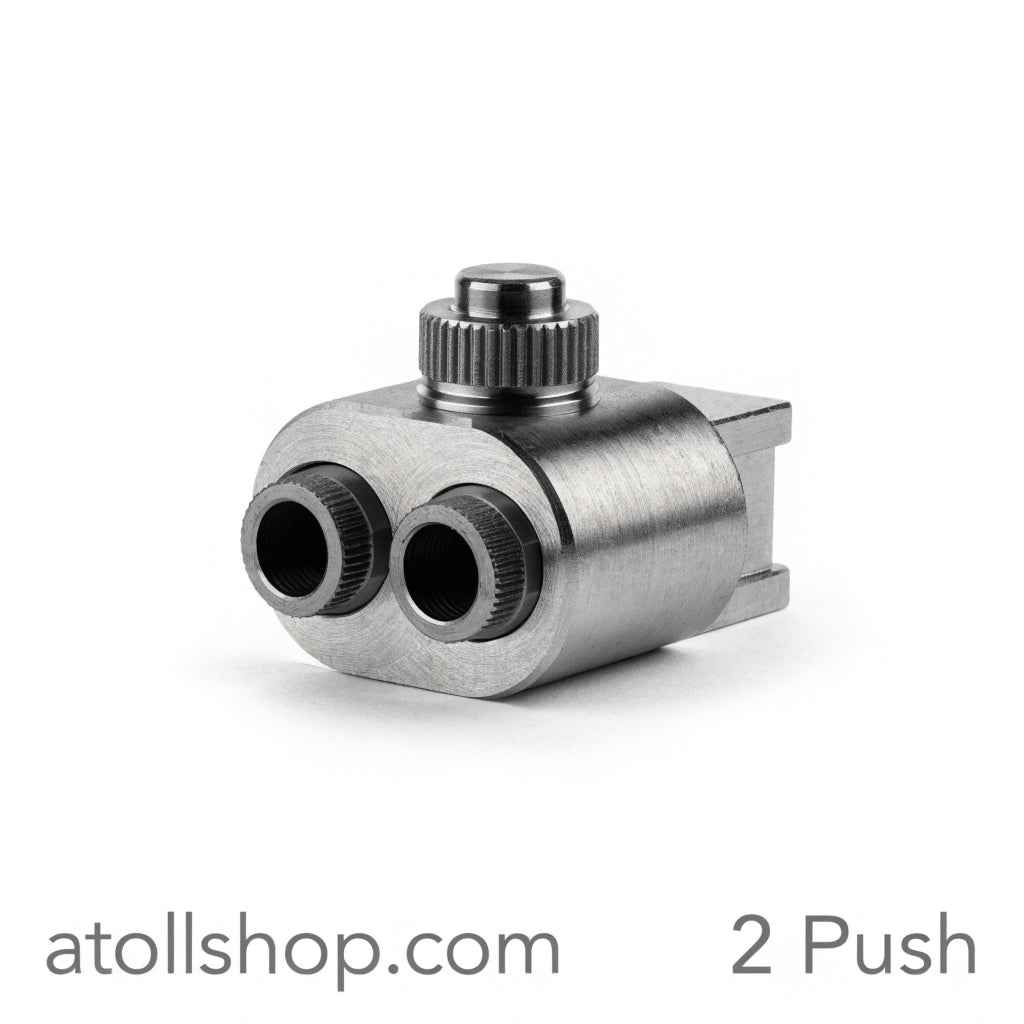 Solenoid Valve 3/2 Push Button 1/8in - atollshop.com