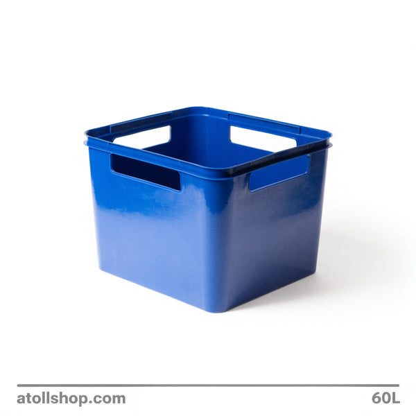 Tote Box 60L Blue Stackable