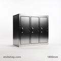 Wall Locker 3 Door 1800mm Steel - atollshop.com