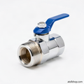 Ball Valve 15mm Brass Chrome - atollshop.com