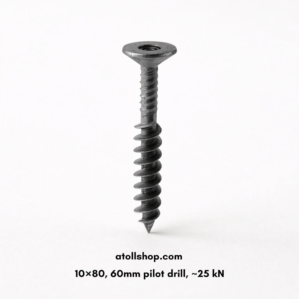 Self-tapping concrete screw