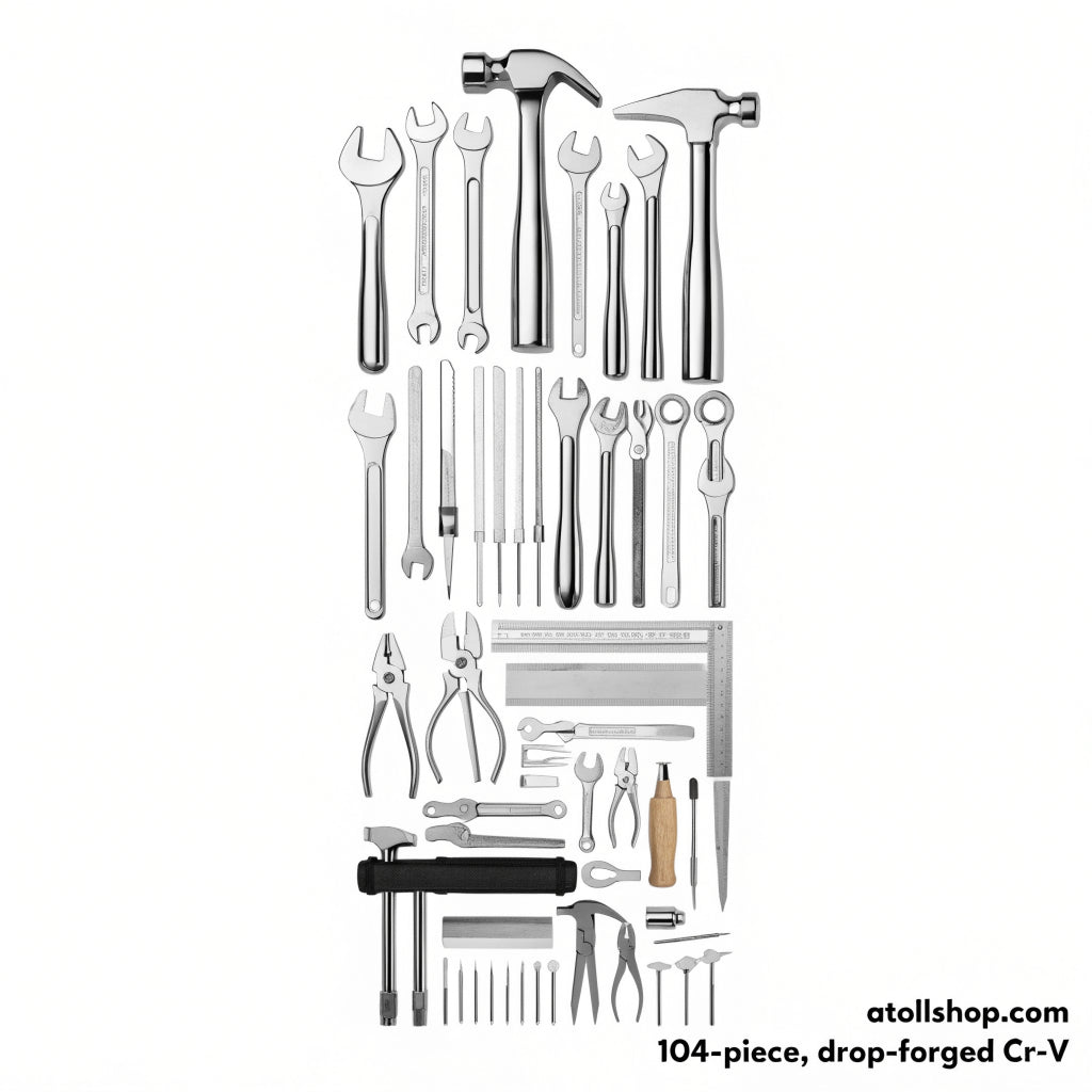 Hand tool set, chrome vanadium