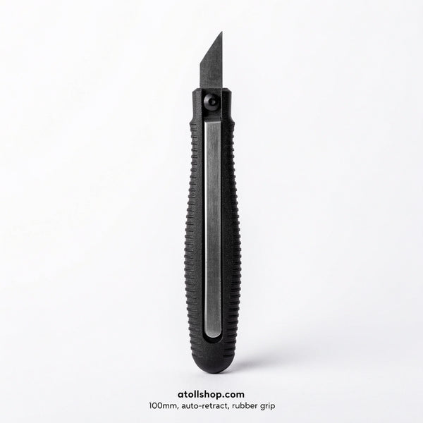 Retractable utility knife, stainless blade