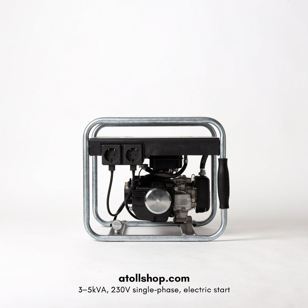 Petrol generator, open frame