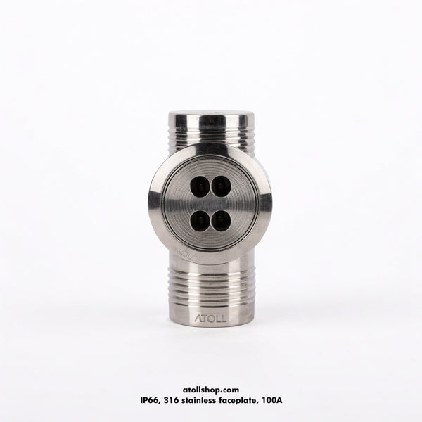 IP66 weatherproof socket, 2-gang