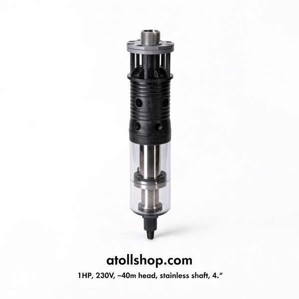 Submersible borehole pump