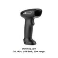 Handheld bar/laser barcode scanner, 2D wireless