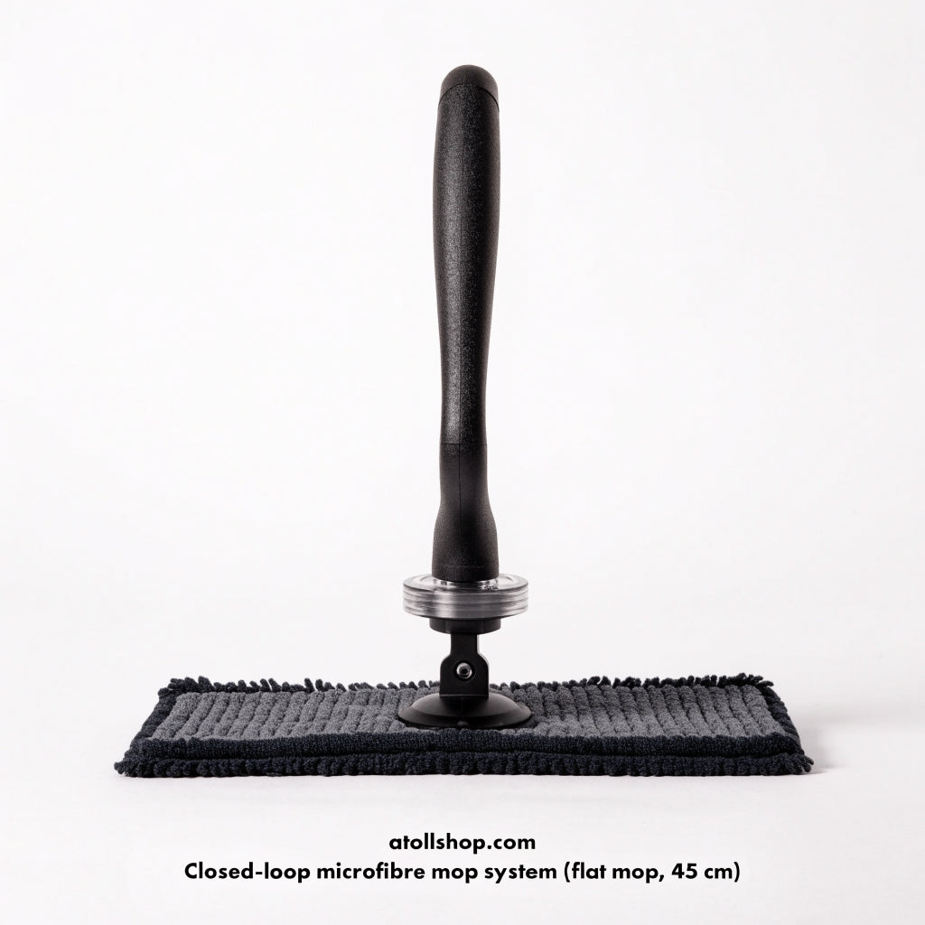 Closed-loop microfibre mop system (flat mop, 45 cm)