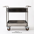 Rolling bain-marie / food trolley, 2-tier
