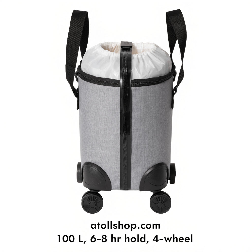 Insulated food carrier, 100 L, food-grade liner