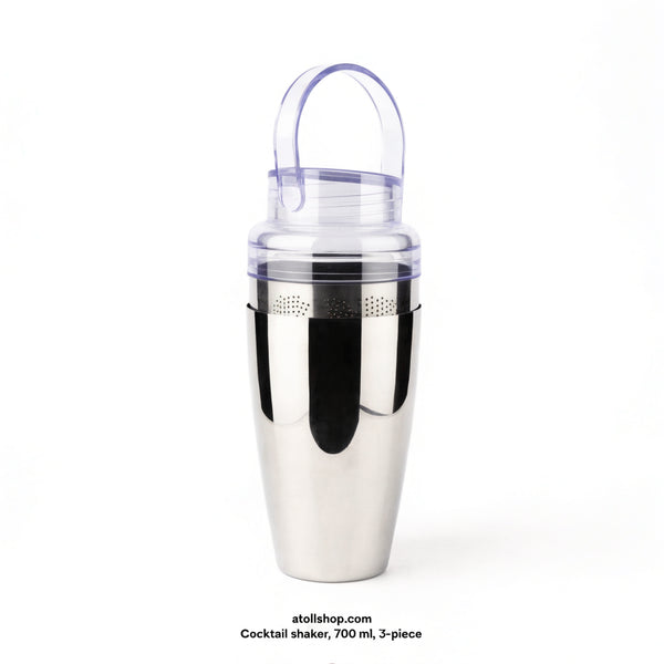Cocktail shaker, 700 ml, 3-piece
