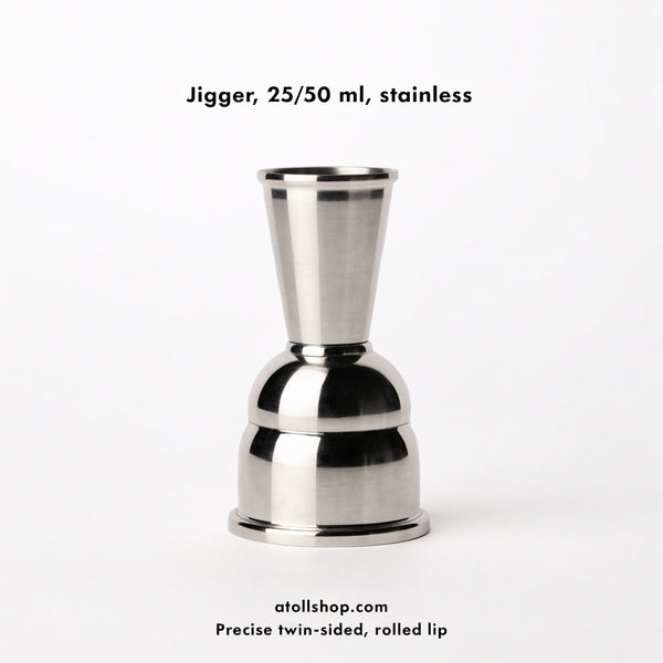 Jigger, 25/50 ml, stainless