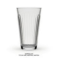 Highball / Collins glass, 250–300 ml, ribbed