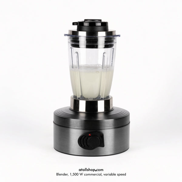 Blender, 1,500 W commercial, variable speed