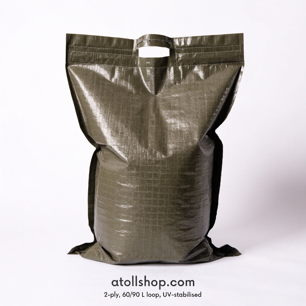 Compactor bags / heavy-duty sack, 90 L, 80 micron, recycled
