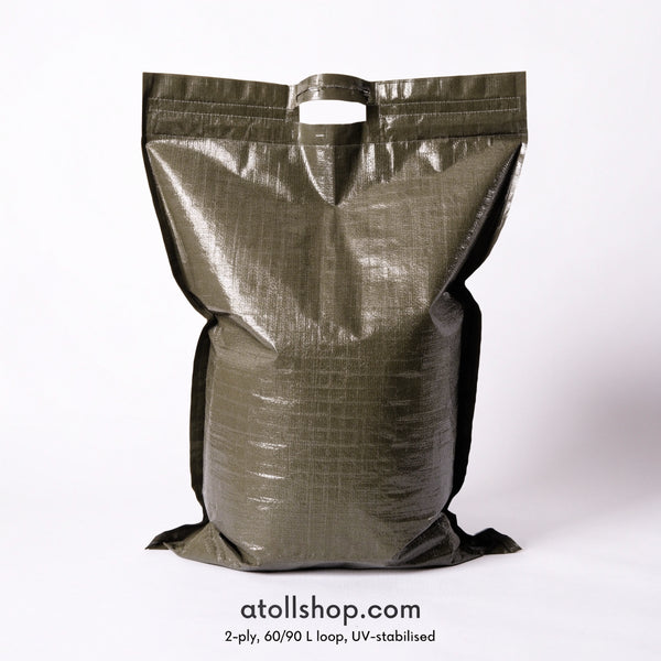 Compactor bags / heavy-duty sack, 90 L, 80 micron, recycled