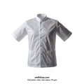 Chef jacket, white, short-sleeve, 175 gsm