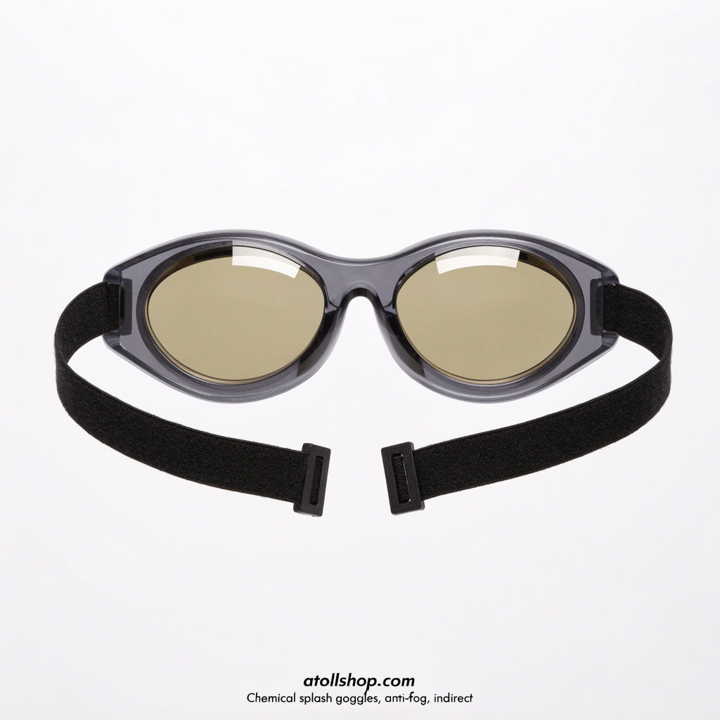 Chemical splash goggles, anti-fog, indirect vent