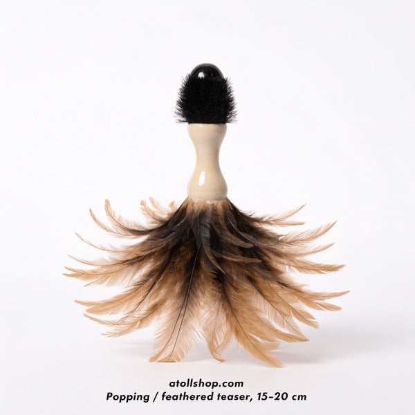 Popping / feathered teaser, 15–20 cm