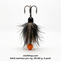Black marlin / GT feathered skirt jig