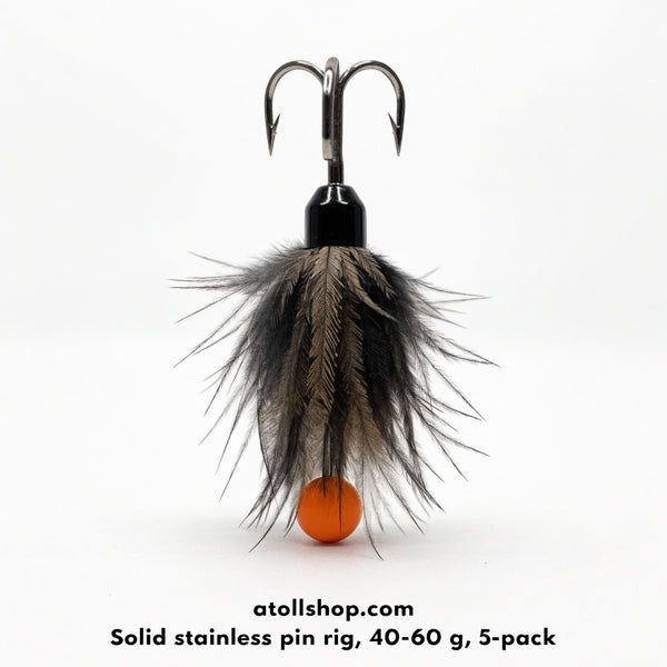 Black marlin / GT feathered skirt jig