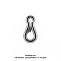 Spring anchor / snap hook, 316, 4–8 mm