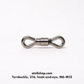 Turnbuckle, 316, hook-and-eye, M6–M12