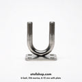 U-bolt, 316 marine, 6–12 mm with plate