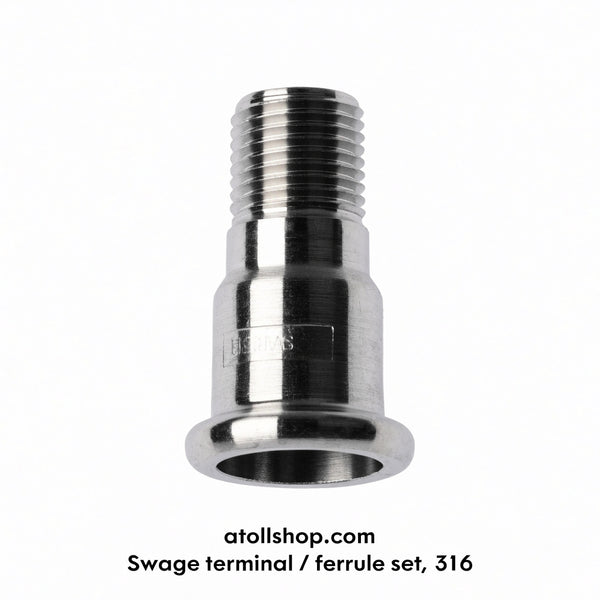 Swage terminal / ferrule set, 316