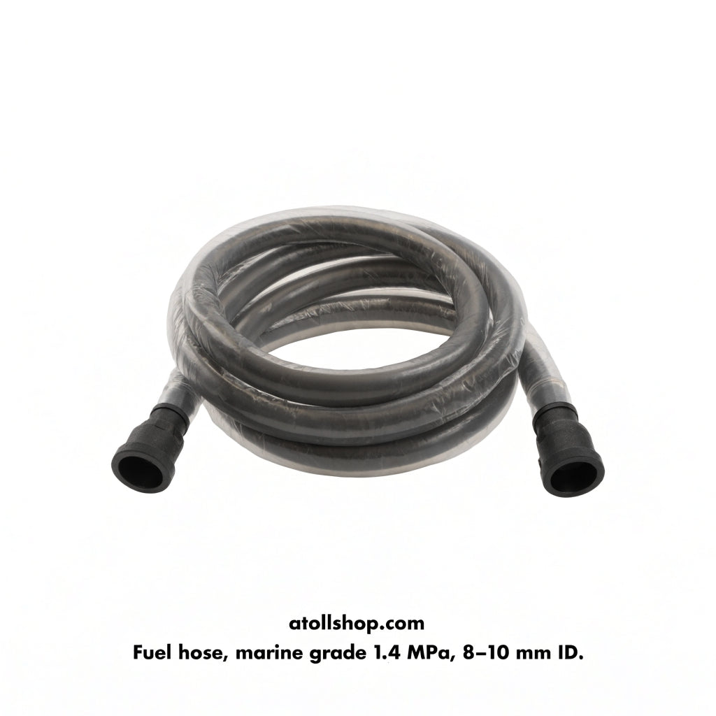 Fuel hose, marine grade 1.4 MPa, 8–10 mm ID, per metre