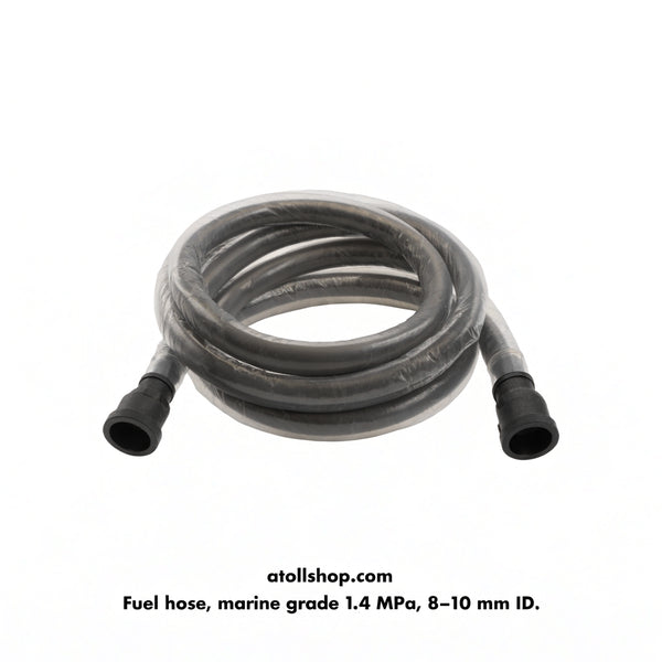 Fuel hose, marine grade 1.4 MPa, 8–10 mm ID, per metre