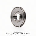 Sheave / pulley, nylon or SS, 30–70 mm
