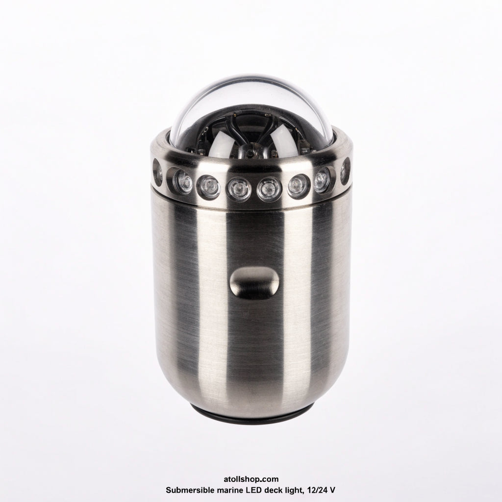 Submersible marine LED deck light, 12/24 V, 316, IP67