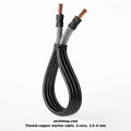 Tinned-copper marine cable, 2-core, 2.5–6 mm², per metre
