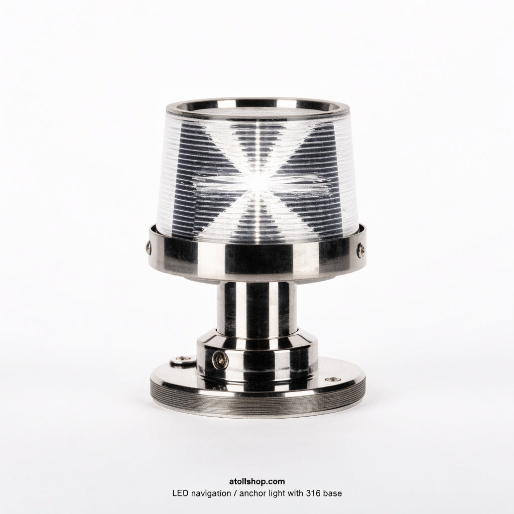 LED navigation / anchor light with 316 base, 12 V